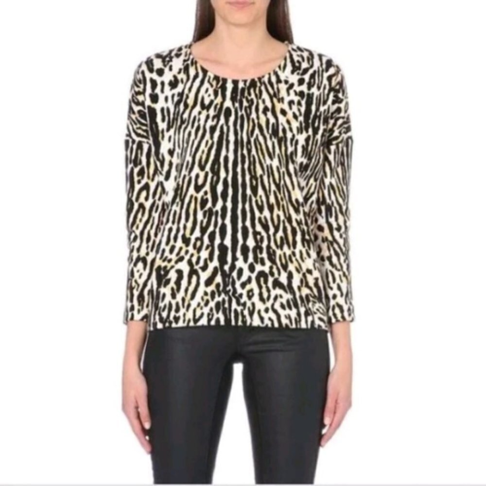 Maje patterned drop shoulder Guleo Sweater 13750
